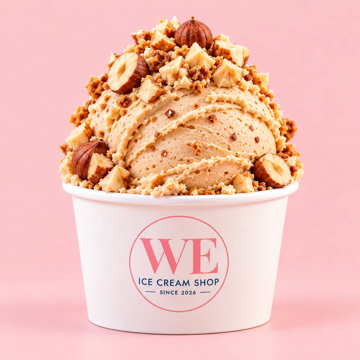 Gelato Hazelnut en vasito de WE Ice Cream Shop